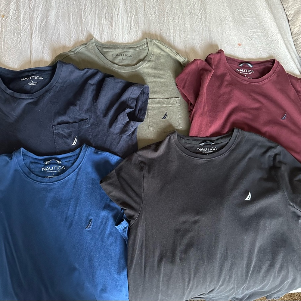 SOLD ON MERCARI Men Náutica t shirts size Large bundle of 5